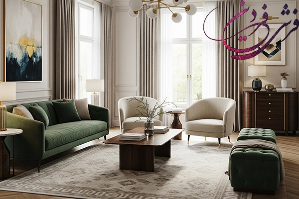 Matching sofas and carpets with specific colors